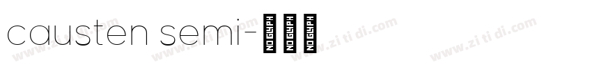 causten semi字体转换
